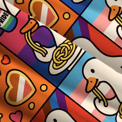 Tokyo-Tiger More Spaghetti Less Upsetti Goose Eat Spaghetti Maxi Dress