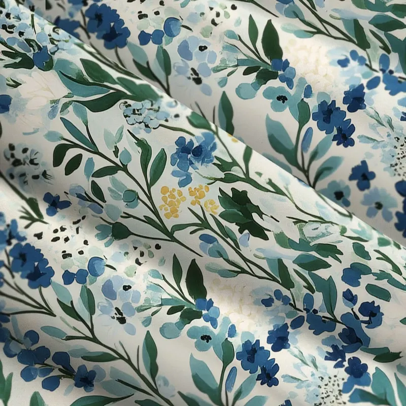 Tokyo-Tiger Serenely Blue Flora Maxi Dress
