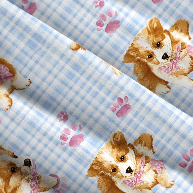 Tokyo-Tiger Paws and Corgi Cuties Maxi Dress