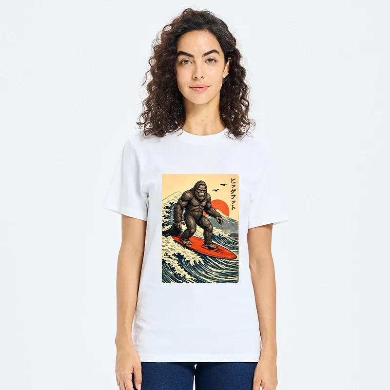 Tokyo-Tiger Myth Beast Surf Fuji Mountain Wave Art Classic T-Shirt