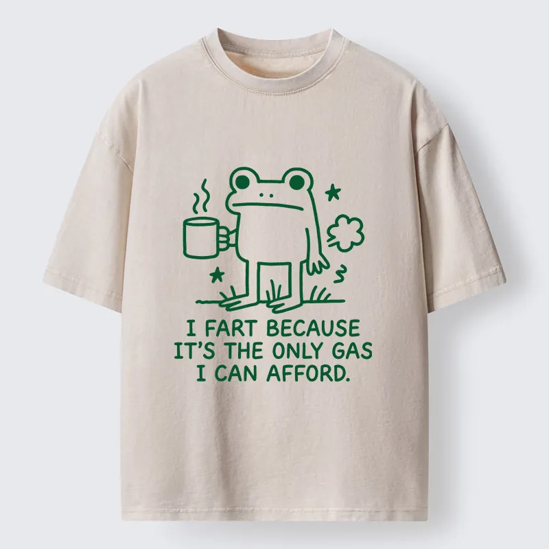 Tokyo‑Tiger Funny Cute Frog Gas Meme Washed T‑Shirt Sale