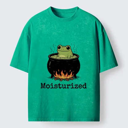 Tokyo-Tiger Funny Frog In A Pot Meme Washed T-Shirt