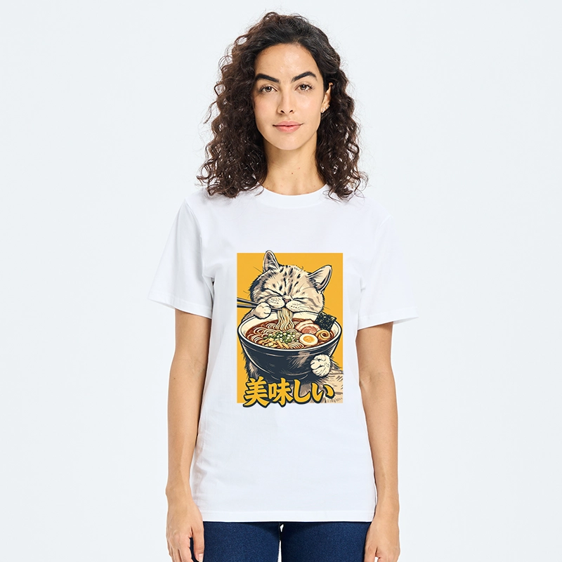 Tokyo-Tiger Cat Eat Ramen Classic T-Shirt
