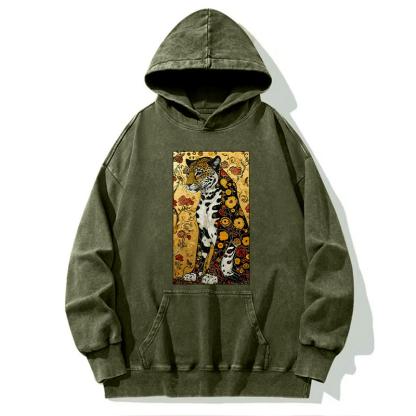 Tokyo-Tiger Magnificent Leopard Washed Hoodie