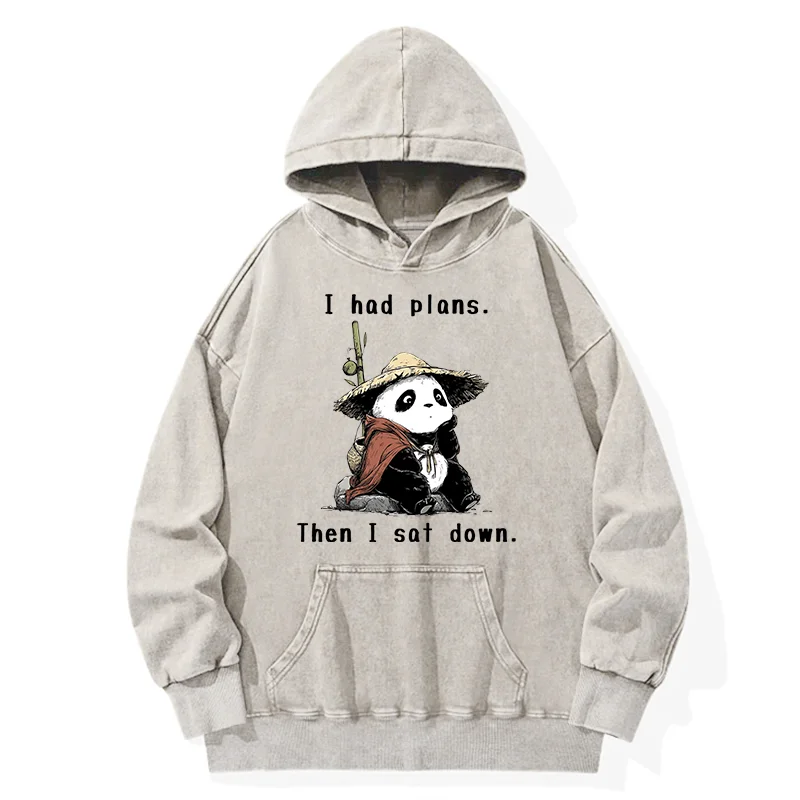 Tokyo-Tiger The Maybe Later Panda Washed Hoodie