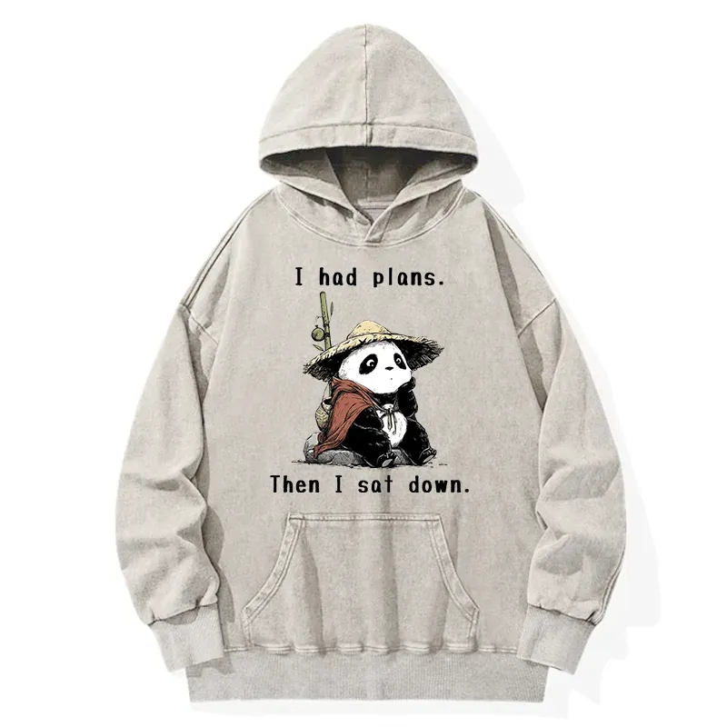 Tokyo-Tiger The Maybe Later Panda Washed Hoodie