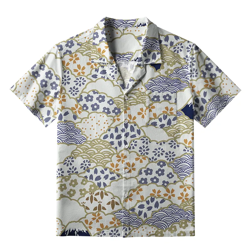 Tokyo-Tiger Blossoms Silhouettes Aloha Hawaiian Shirt Sale