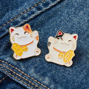 Image of Tokyo-Tiger Japanese Lucky Cat Pin