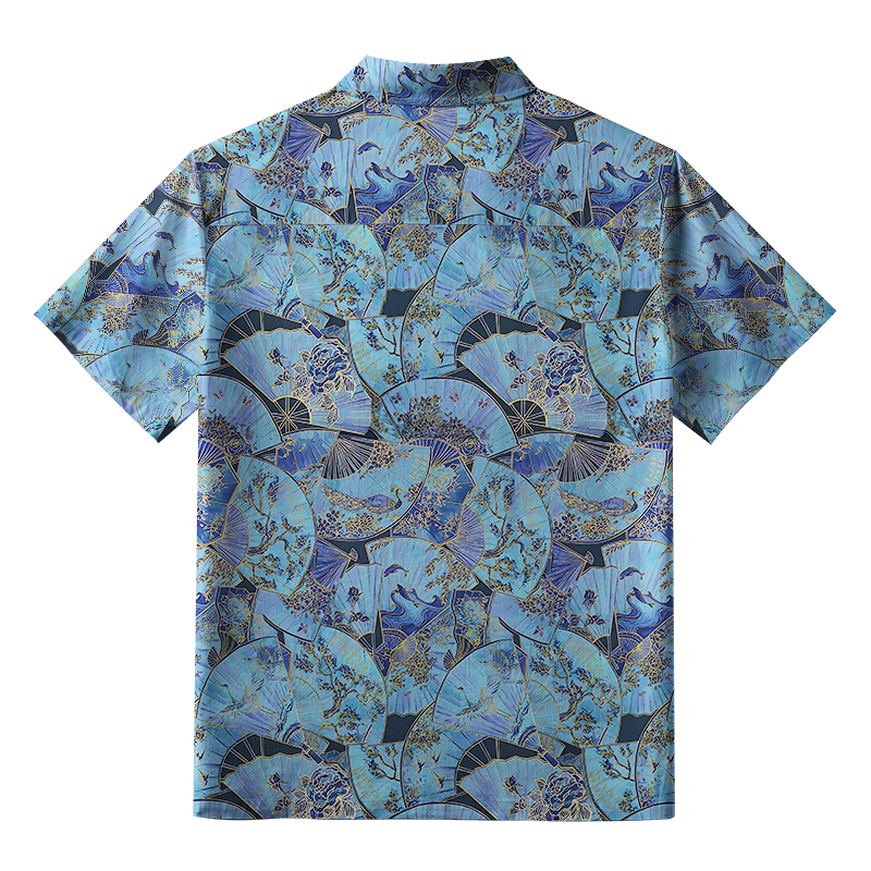 Tokyo-Tiger Traditional Japanese Fans Aloha Hawaiian Shirt