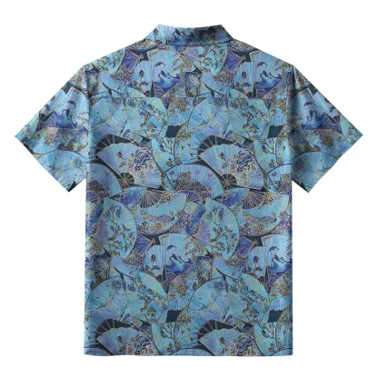 Tokyo-Tiger Traditional Japanese Fans Aloha Hawaiian Shirt