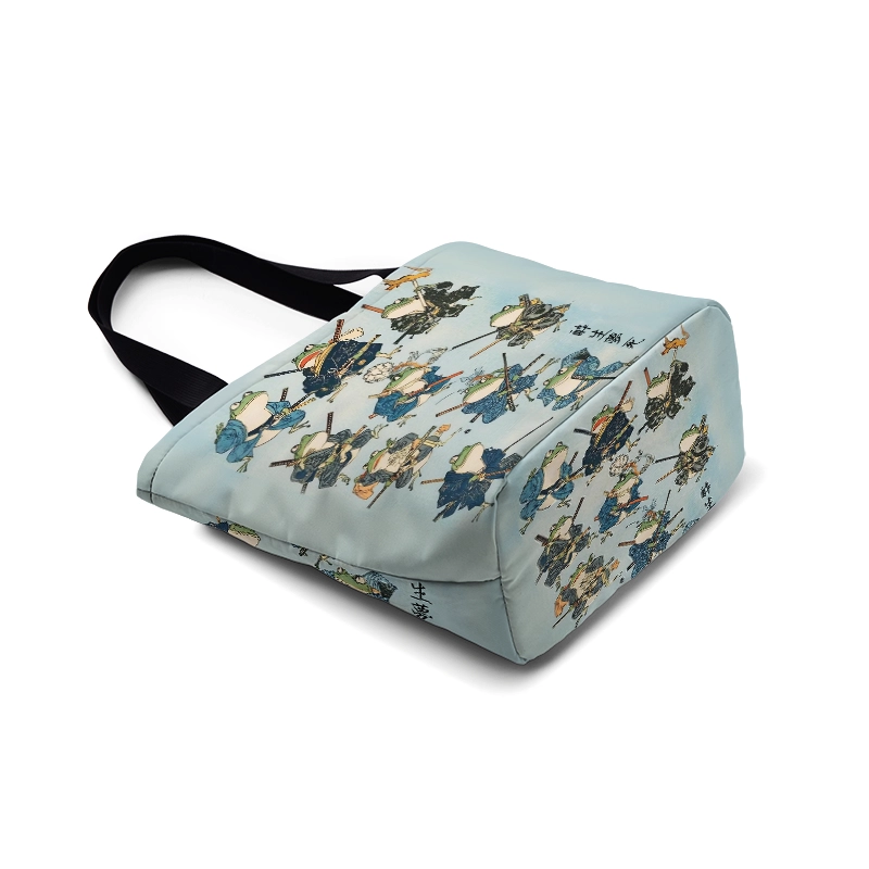 Tokyo-Tiger Frog Samurai Zipper Tote Bag