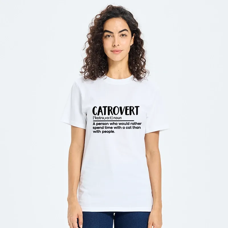 Tokyo-Tiger Catrovert Love Cats Not People Classic T-Shirt