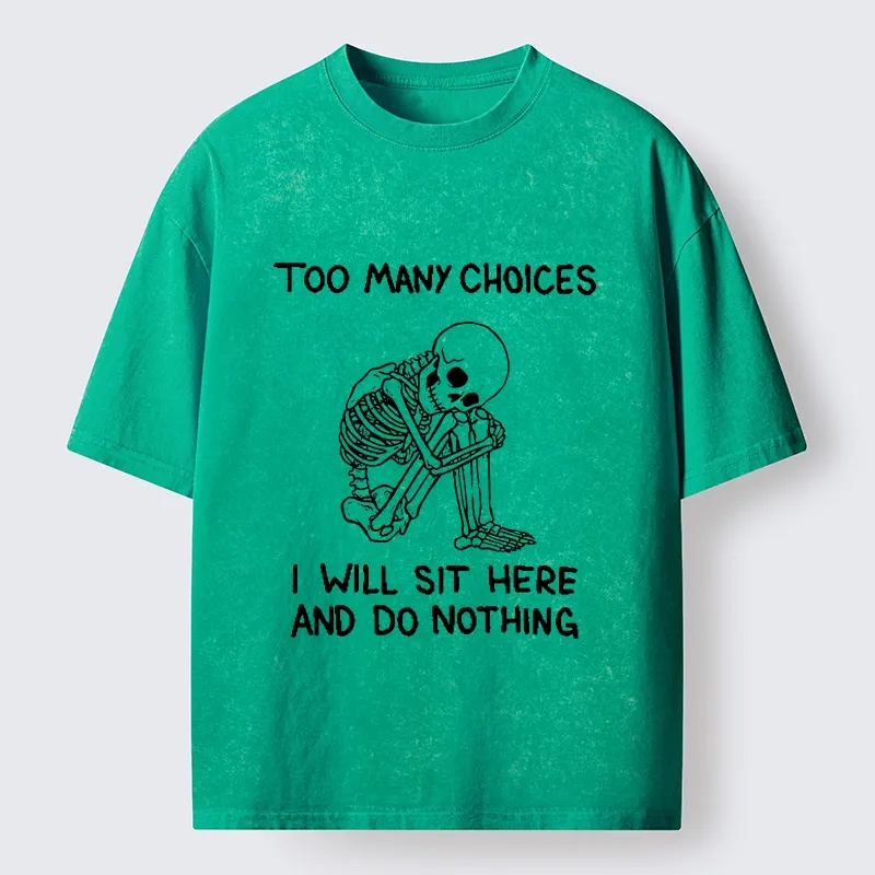 Tokyo‑Tiger Meme Do Nothing Washed T‑Shirt