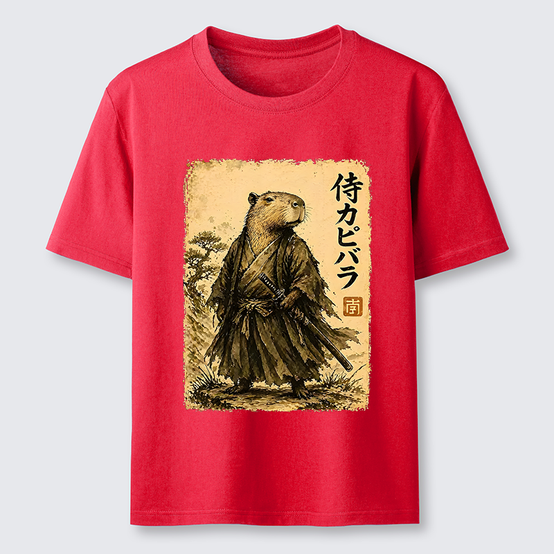 Tokyo-Tiger Japanese Samurai Capybara Classic T-Shirt