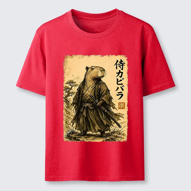 Tokyo-Tiger Japanese Samurai Capybara Classic T-Shirt