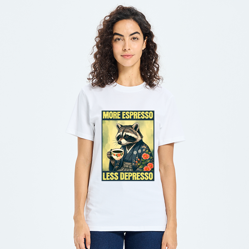 Tokyo-Tiger Coffee Fix Energy Raccoon Classic T-Shirt