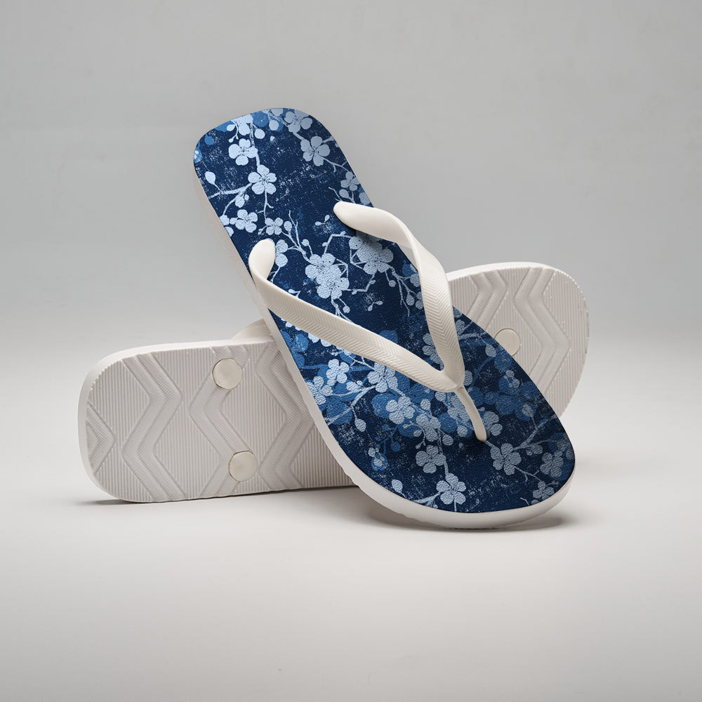 Tokyo-Tiger Midnight Blossoms Flip Flops