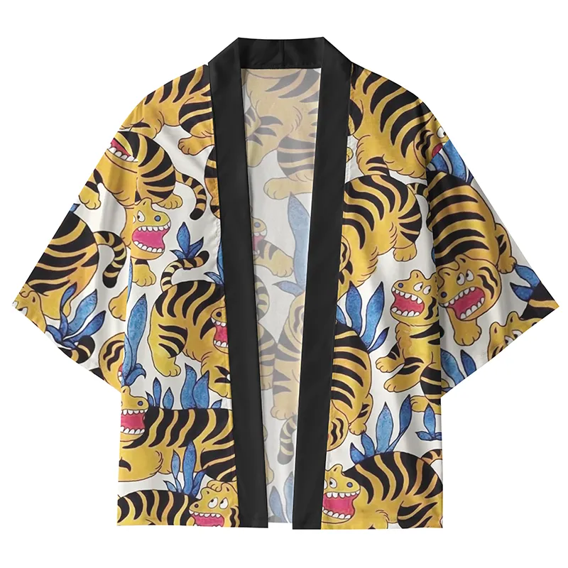 Tokyo-Tiger Cute Tiger Kimono Cardigan