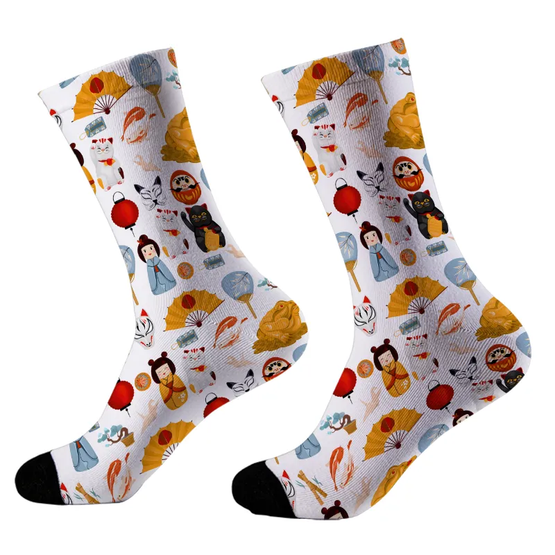 Tokyo-Tiger Japanese Elements Socks Sale