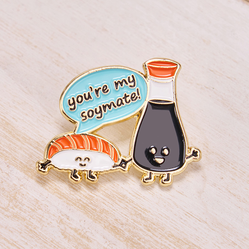 Tokyo-Tiger Cute Salmon Sushi Pin