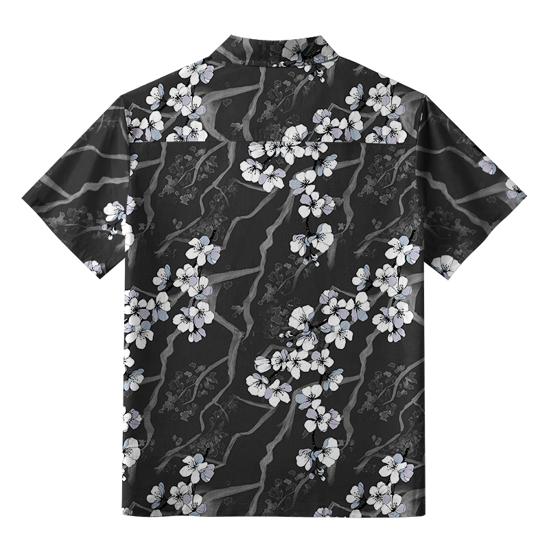 Tokyo-Tiger Sakura With Branches Button-up Shirt