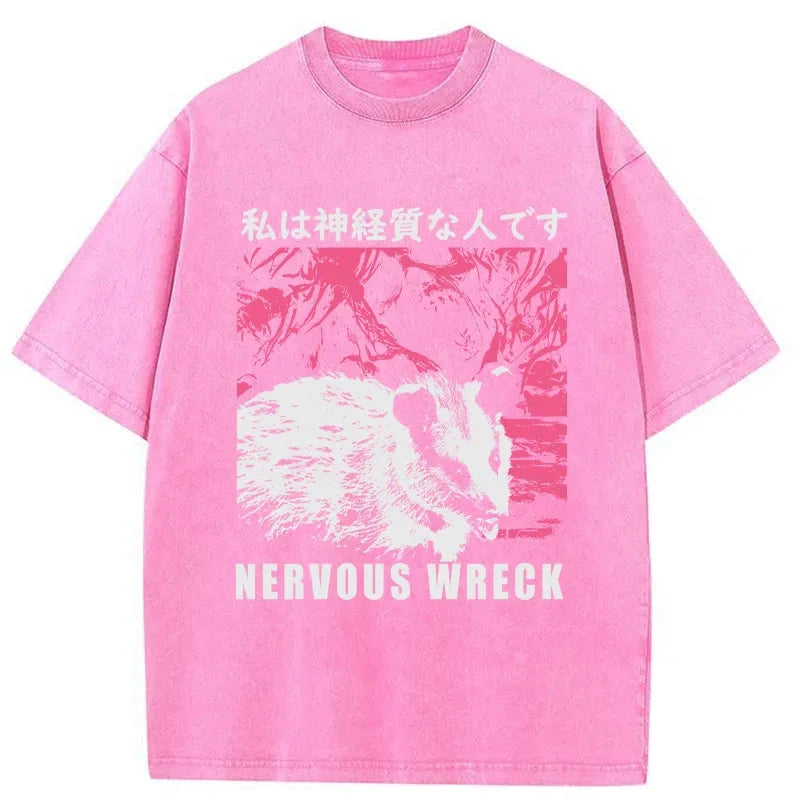 Tokyo-Tiger Nervous Wreck Washed T-Shirt