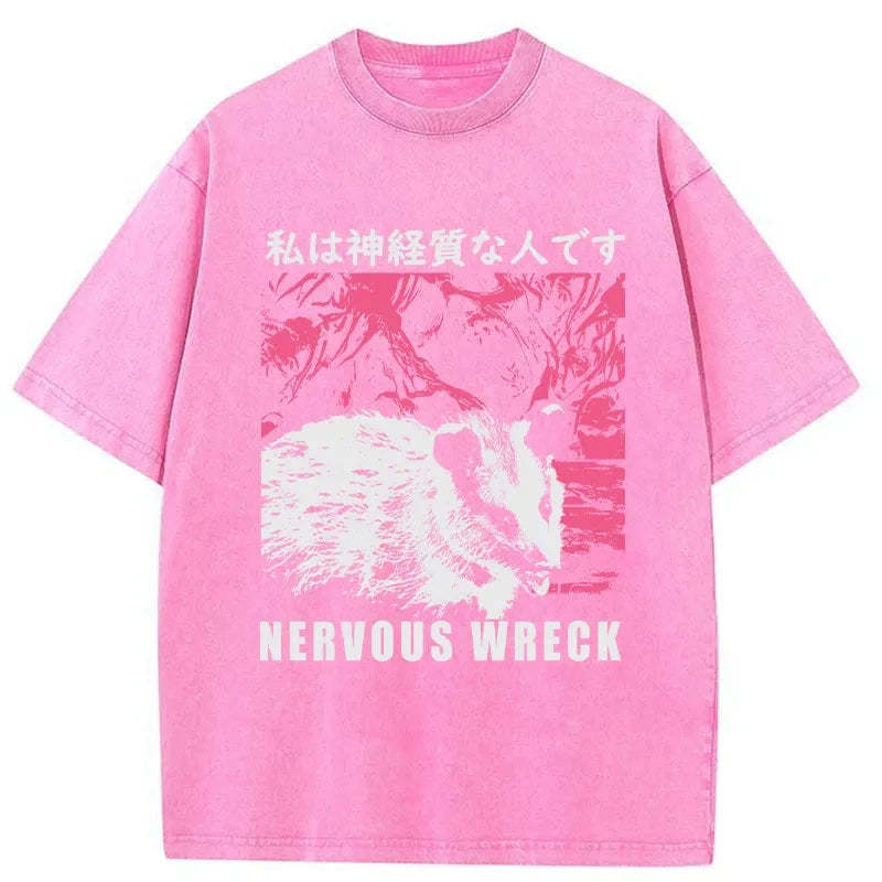 Tokyo-Tiger Nervous Wreck Washed T-Shirt