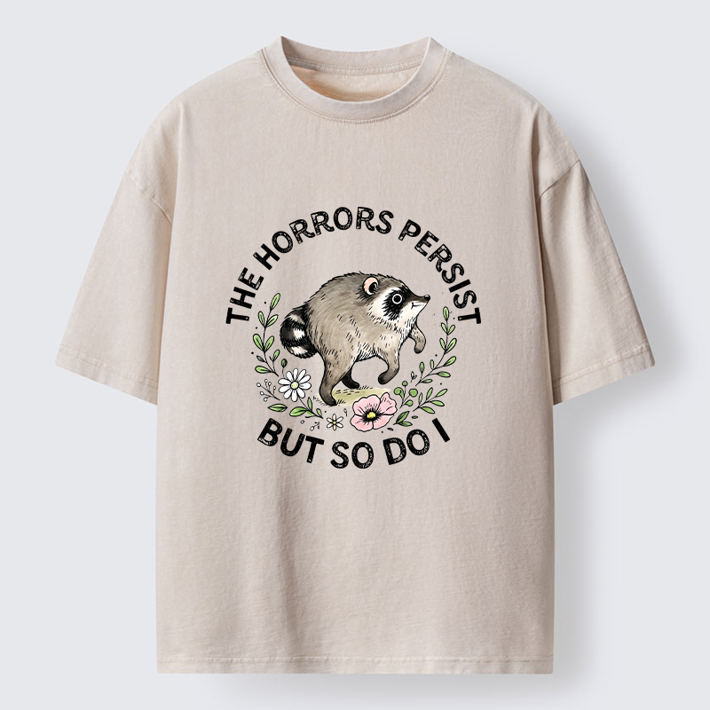 Tokyo‑Tiger Jimothy Raccoon Funny Meme Washed T‑Shirt