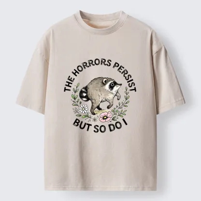 Tokyo‑Tiger Jimothy Raccoon Funny Meme Washed T‑Shirt