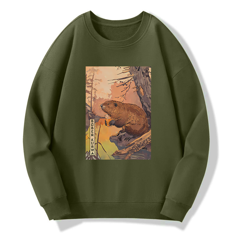 Tokyo-Tiger Beaver By The River Sweatshirt