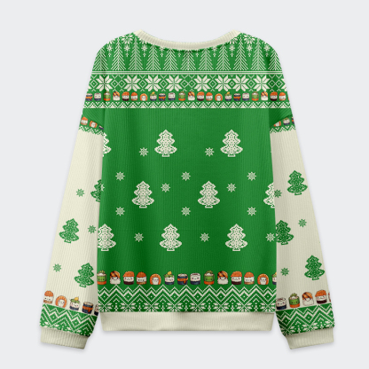 Tokyo-Tiger Funny Sushi Choosing Clothes Christmas Ugly Sweatshirt