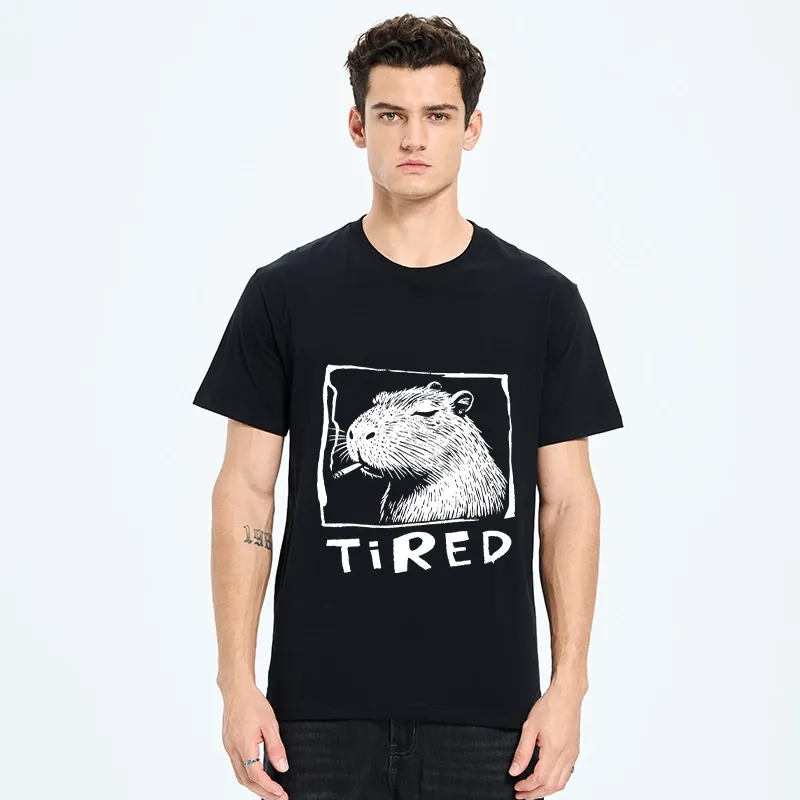 Tokyo-Tiger Tired Life Funny Capybara Art Classic T-Shirt