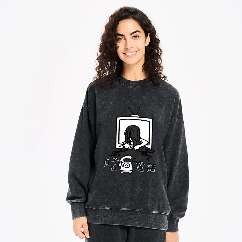Tokyo-Tiger The Ring Sadako Washed Sweatshirt