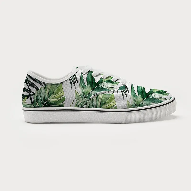 Tokyo-Tiger Tropical Leaf Dance Canvas Shoes