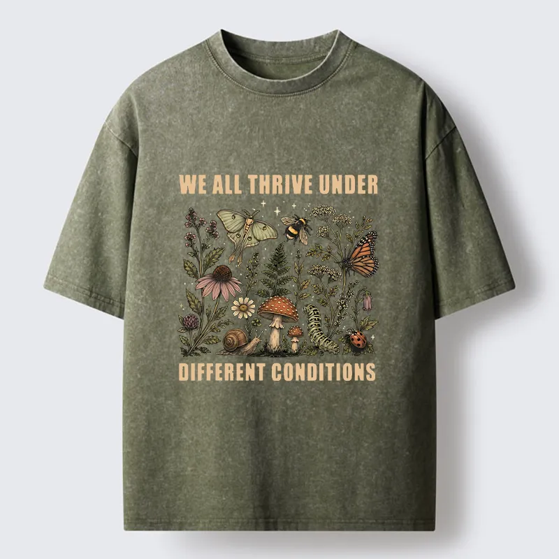 Tokyo‑Tiger Retro Woodland Flora Bug Washed T‑Shirt Sale
