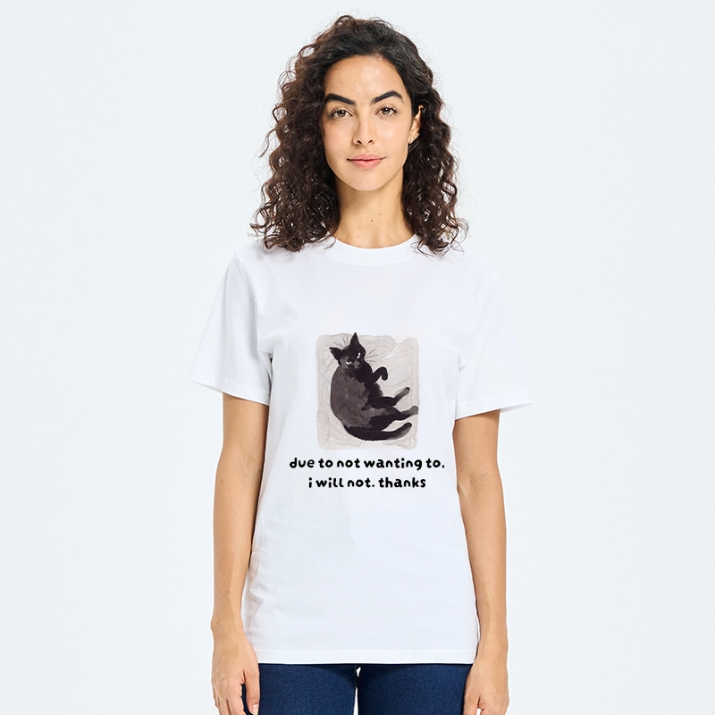 Tokyo-Tiger Cat Says No Thanks Funny Vibe Classic T-Shirt
