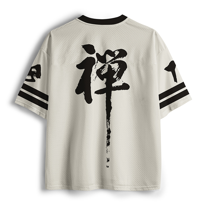 Tokyo-Tiger Zen Samurai Cat Mesh Jersey
