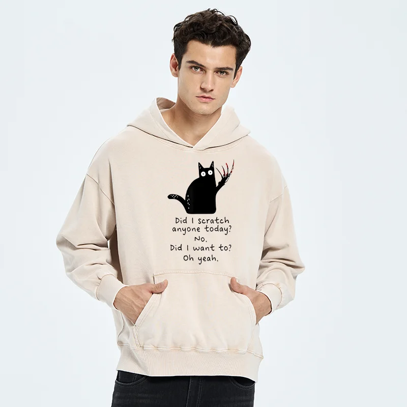 Tokyo-Tiger Cats With Sharp Claws Washed Hoodie