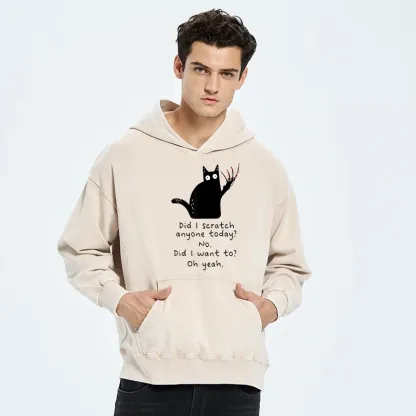 Tokyo-Tiger Cats With Sharp Claws Washed Hoodie