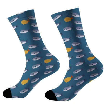 Tokyo-Tiger Small Fish And Fried Shrimp Socks
