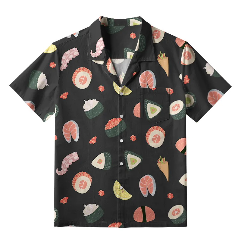 Tokyo-Tiger Tasteful Sashimi And Sushi Aloha Hawaiian Shirt