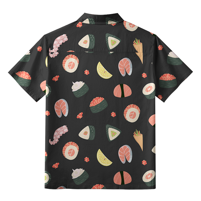 Tokyo-Tiger Tasteful Sashimi And Sushi Aloha Hawaiian Shirt