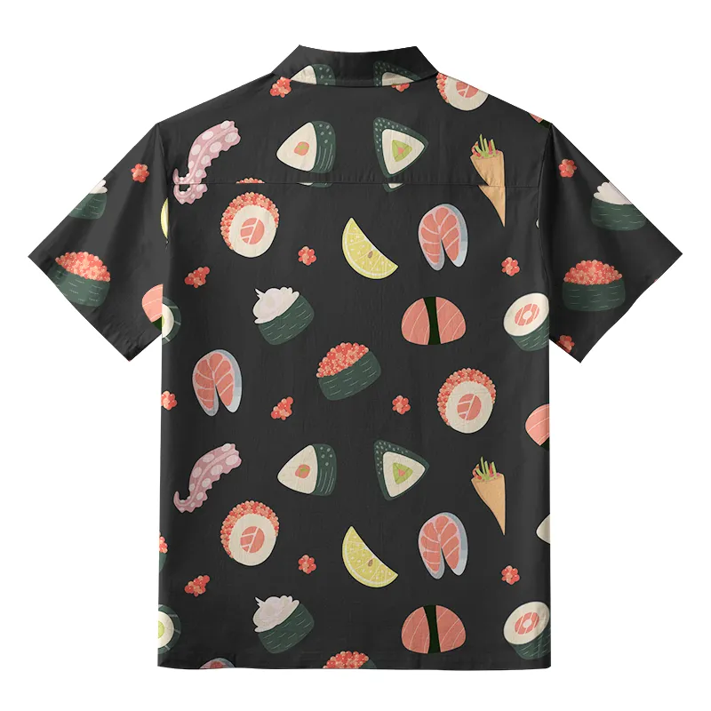 Tokyo-Tiger Tasteful Sashimi And Sushi Aloha Hawaiian Shirt