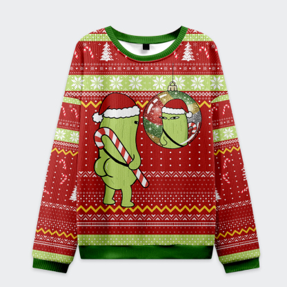 Tokyo-Tiger Christmas Cucumber Funny Christmas Ugly Sweatshirt