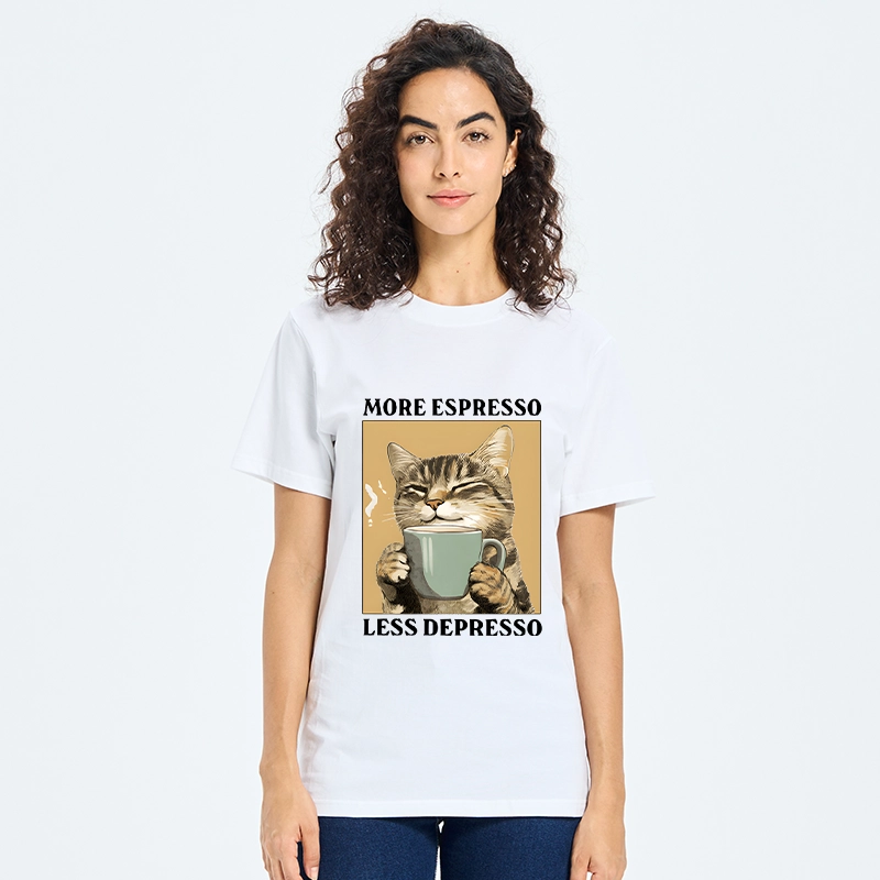 Tokyo-Tiger Cute Cat Drinking Coffee Classic T-Shirt