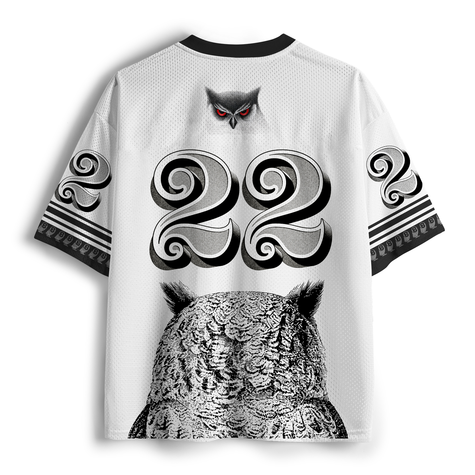 Tokyo-Tiger The Owl Watches You At Night Mesh Jersey