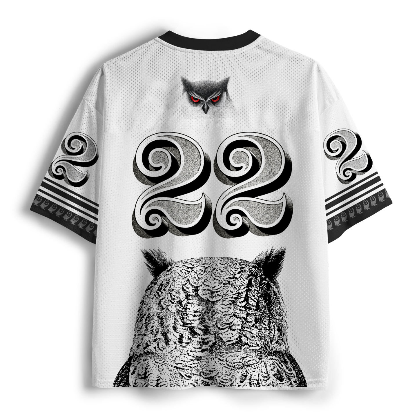Tokyo-Tiger The Owl Watches You At Night Mesh Jersey