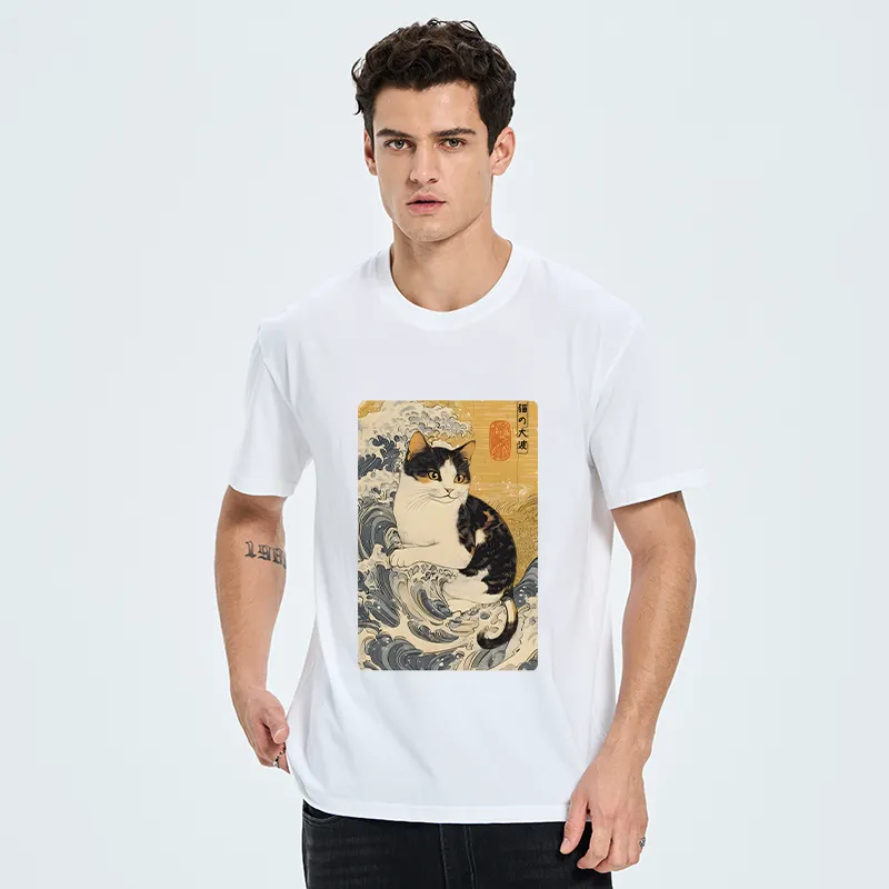 Tokyo-Tiger Surfing Cat Classic T-Shirt