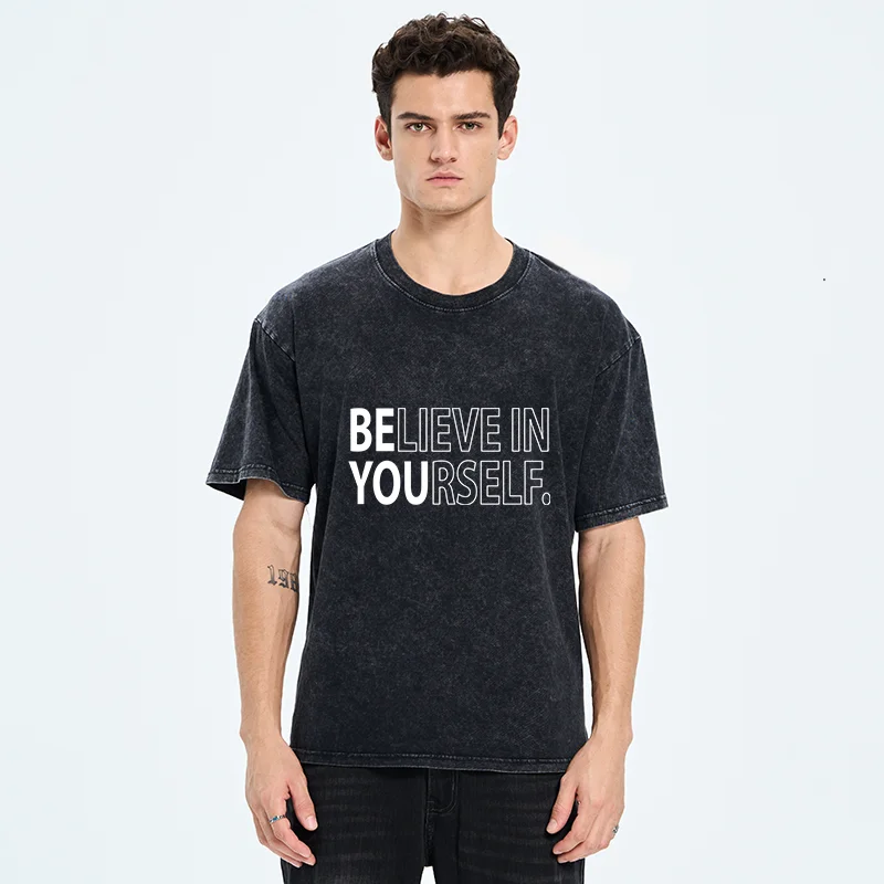 Tokyo-Tiger Motivational Quotes Washed T-Shirt