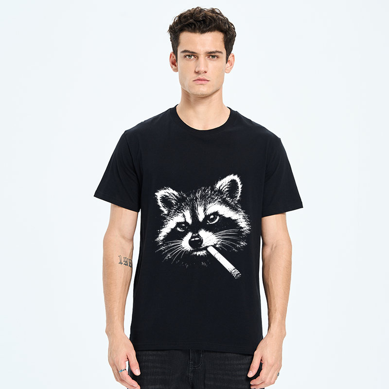 Tokyo-Tiger Vintage Smoking Raccoon Classic T-Shirt